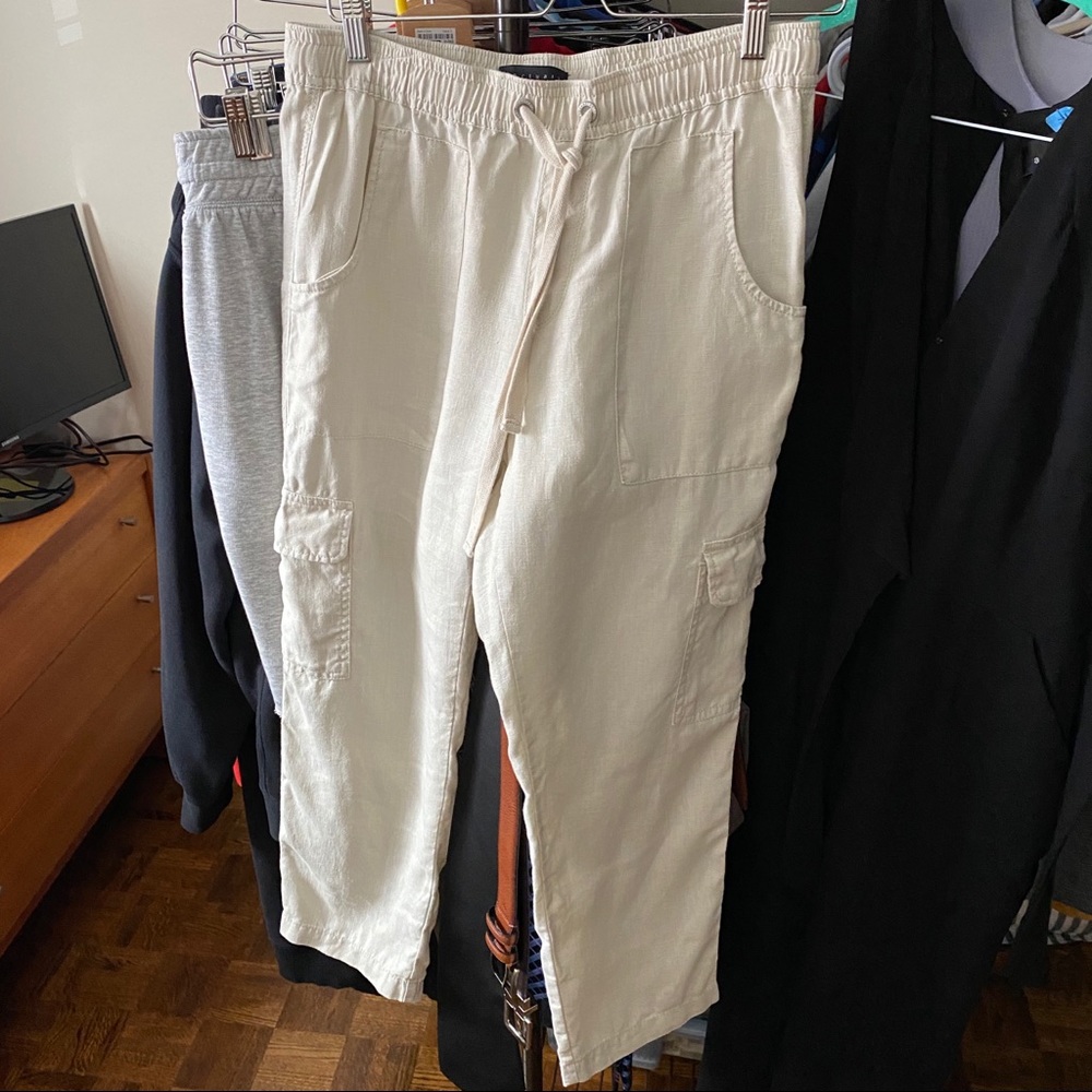 Sanctuary beige linen pants - size m